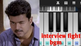 interview fight bgm/Kaththi/Thalapathy vijay/Anirudh/Easy piano tutorial
