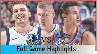 Oklahoma City Thunder vs Dallas Mavericks || Full Game Highlights || 2019-2020 NBA Preseason
