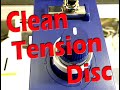 [Tension Problem] Brother PR embroidery machine clean tension disc | troubleshooting