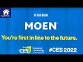 In Their Booth at CES 2022 - Moen - Smart Faucet and Sump Pump Monitor