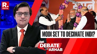 PM Modi To Return With Bigger Mandate, Exit Polls Predict Big Win For BJP+ | The Debate With Arnab