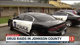 Police serve dozens of drug warrants in Johnson County