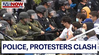 LIVE: Protesters, police clash on UC Irvine campus | | LiveNOW from FOX