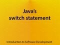 L05-V02: Java's switch statement