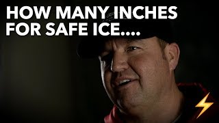 How Much Ice is "SAFE" for Fishing??? — Ice Pros Q&A ⚡
