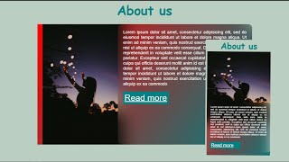 Responsive About Us page Design || HTML CSS || MiZ54