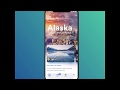 Feed parallax effect within Travel ios app concept.