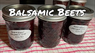 Pickled beets, canning beets, preserving beetroot, balsamic beets