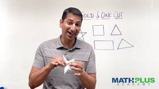 What shapes can you make with folds and one straight cut?