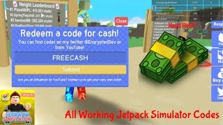 All Codes On Roblox Jetpack Simulator Videos 9tube Tv - all working twitter codes in jetpack simulator roblox