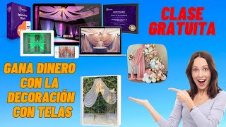 Decoraciones con telas para eventos 🎊