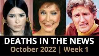 Who Died: October 2022, Week 1 | News
