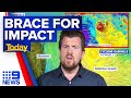 East coast braces as Tropical Cyclone Gabrielle intensifies | 9 News Australia