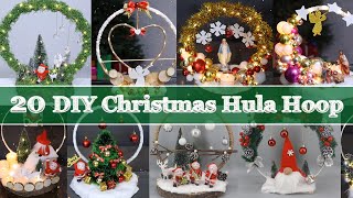 20 DIY Christmas Hula Hoop Decoration Ideas to Make Your Home Sparkle