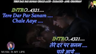 Tere Dar Par Sanam Chale Aaye Male Karaoke With Scrolling Lyrics Eng. & हिंदी