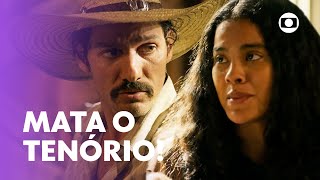 Muda se recusa a casar com Tibério por ele não querer matar Tenório! | Pantanal | TV Globo