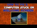 Computer stuck on welcome screen: FIXED!#shorts