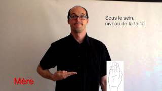Mère en langue des signes française