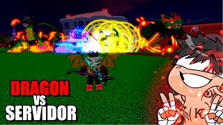 ENFRENTEI um SERVIDOR INTEIRO no Blox Fruits DESPERTANDO o PODER MÁXIMO da DRAGON