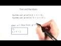 Text and Numbers - Intro to Java Programming