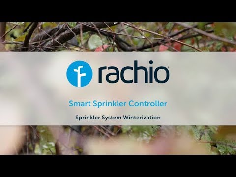 Blow out winterized sprinkler system – Rachio