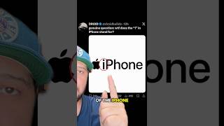 What does the “i” in iPhone stand for? #tech #apple #iphone