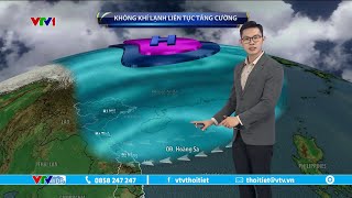 Dự báo thời tiết 9h10 - 09/01/2025 | Không khí lạnh liên tục tăng cường | VTVWDB