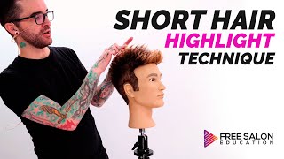How To Highlight Short Hair Tutorial