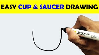 HOW TO DRAW A CUP & SAUCER #Drawing #YoKidz