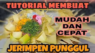 CARA MEMBUAT Sampian Jerimpen Punggul Simpel, pemula wajib coba.