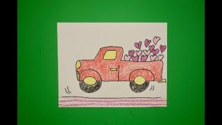 Let's Draw a Valentine Truck!
