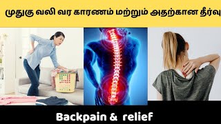 முதுகு வலி ஏற்பட காரணம் மற்றும் தீர்வு! / Back Pain  in Tamil! #backpain #health