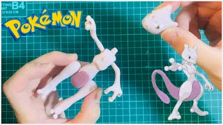 【ポケモン粘土】ポケットモンスター ミュウツー 粘土で作ってみた！ pokemon Clayart