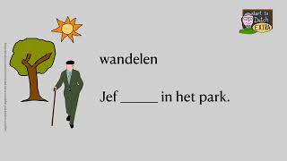 NT2 A1 In het park  - oefening verbum presens - woordenschat - Nederlands leren - OTT