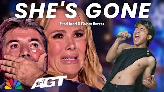 Golden Buzzer | Simon Cowell criying when he heard the song She's Gone  with an extraordinary voice