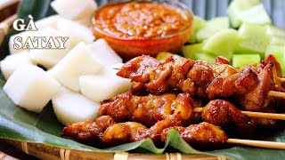 Gà Satay - Chicken Satay - Công Thức Của Tiệm Kinh Doanh Với Cách Làm Nước Sốt Satay Quá Ngon