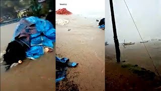 HEAVY RAIN IN KARWAR : Nadiwada Kodibag #KARWARPLUS