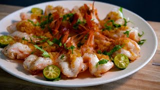 喵~【蒜 香 黄 油 虾】Garlic Butter Shrimp