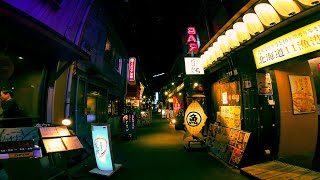 音で楽しむ散歩｜夜の福島 路地裏グルメエリアを歩く City Ambience Fukushima Osaka Japan 4K GoPro9