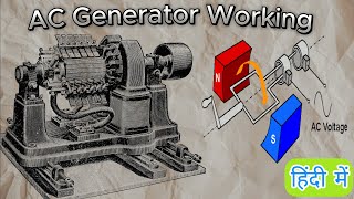 Working of AC generator | Principle of AC Generator