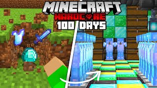 I Survived 100 Days Of  Minecraft Hardcore With Random DROPS AND CRAFTS... Here's What Happened