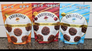 Undercover Quinoa Crisps: Milk Chocolate, Dark Chocolate + Cherries, Dark Chocolate + Sea Salt