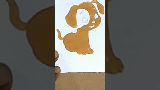 how to draw a easy dog | #shorts | #artishq