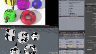 【modo機能紹介】複数のマテリアルにひとつのテクスチャ画像を投影するには