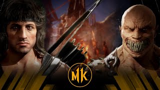 Mortal Kombat 11 - Rambo Vs Baraka (Very Hard)