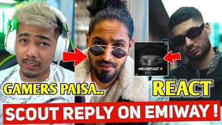 SCOUT REPLY ON EMIWAY LIVE - KYA GAMERS PAISA KAMA PA RAHE ? | KR$NA REACT ON MACHAYENGE 4 | MUHFAAD