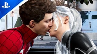 Black Cat Kisses Unmasked Spider-Man 2 New Advanced Suit PC Mod Scenes