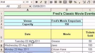 Microsoft Excel Tutorial for Beginners #20 - Date \u0026 Time Pt.1 - Custom Format