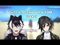 local cat and jackal bonding in 3d [Holostars/ Kanade Izuru/ Kageyama Shien]