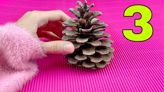 3 Very Cute DIY Ideas with Pine Cones!